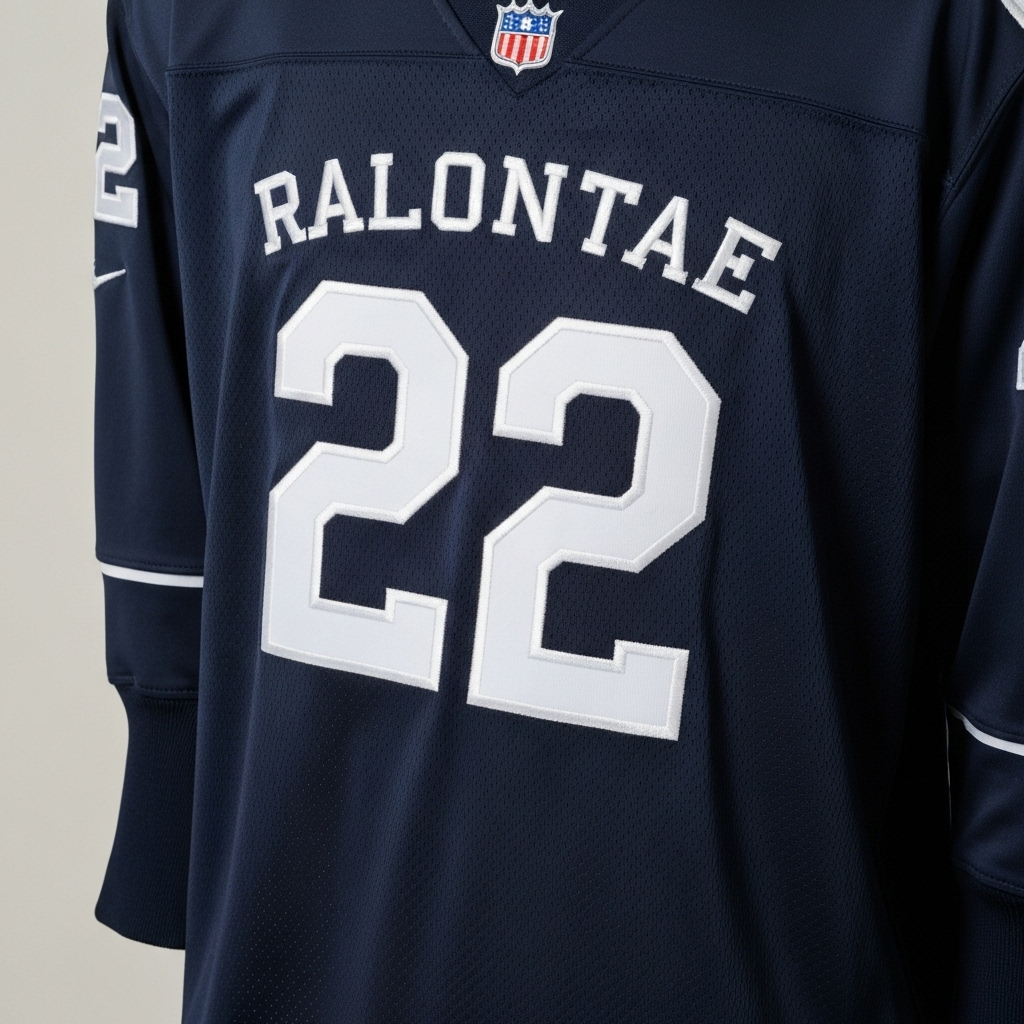 Sports team embroidery example