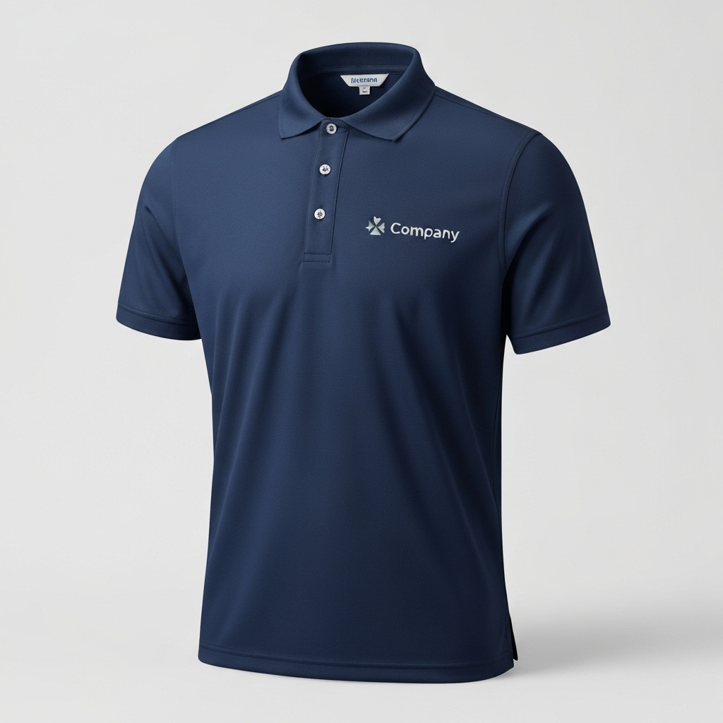 Corporate uniform embroidery example